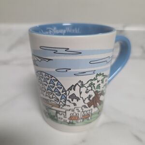 Disney World Blue and White Mug